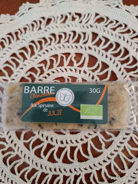 barre de clementine a base de spiruline